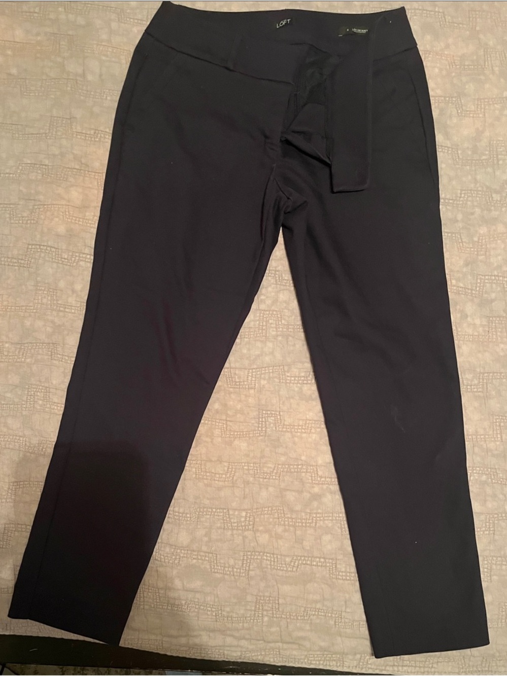 LOFT Blue Skinny Ankle Pants